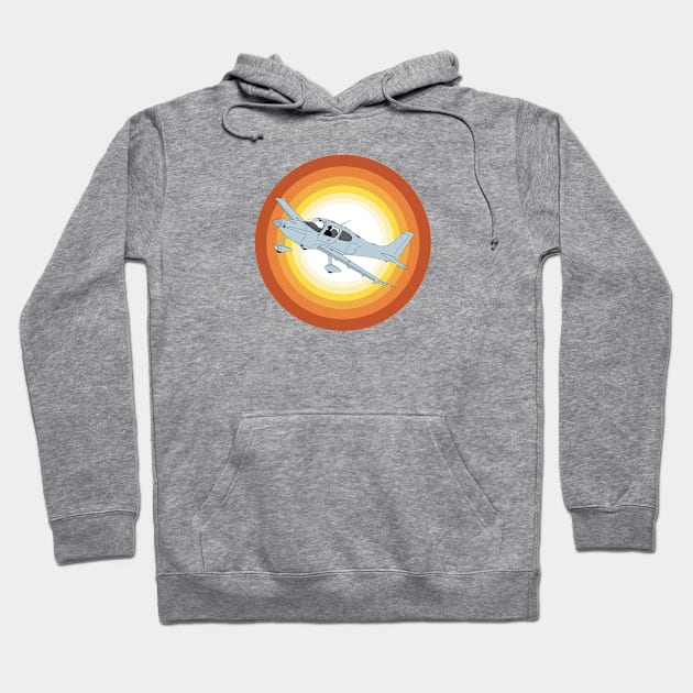 Cirrus SR22 Sunset Hoodie by Kassi Skye